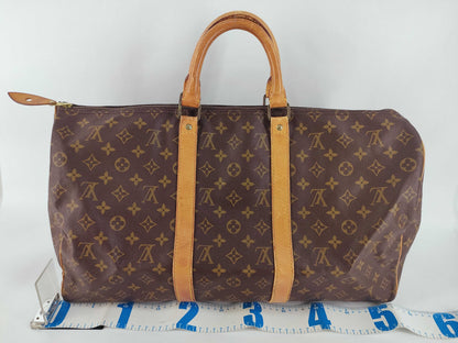 LOUIS VUITTON Monogram Keepall 50 Boston Bag
