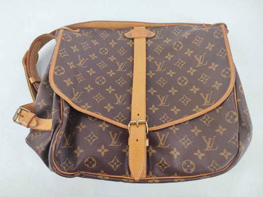 LOUIS VUITTON Monogram Saumur 35 Shoulder Bag M42254 AR1904 Shoulder Bag
