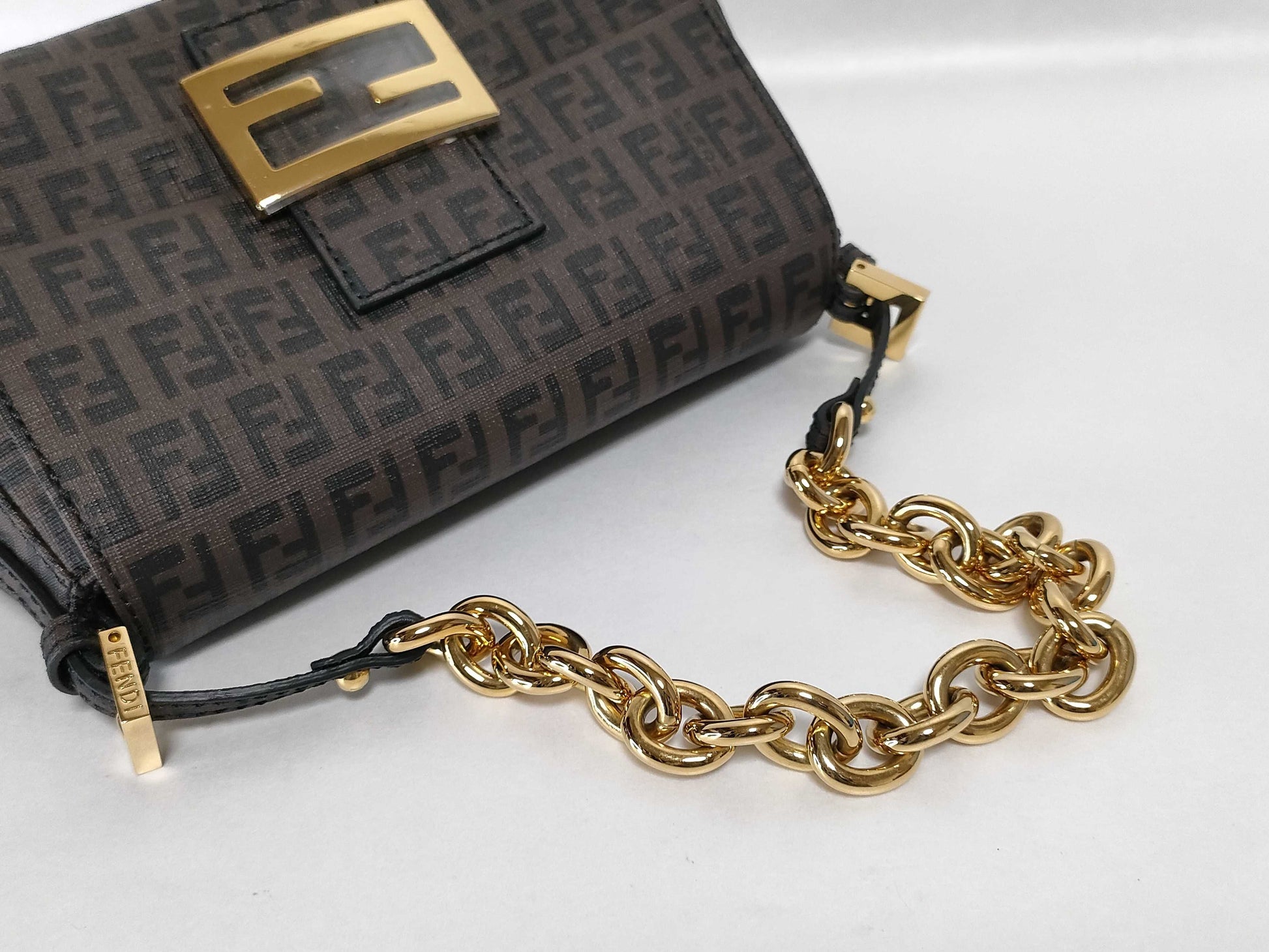 FENDI Zucca Print Zucchino PVC Handbag