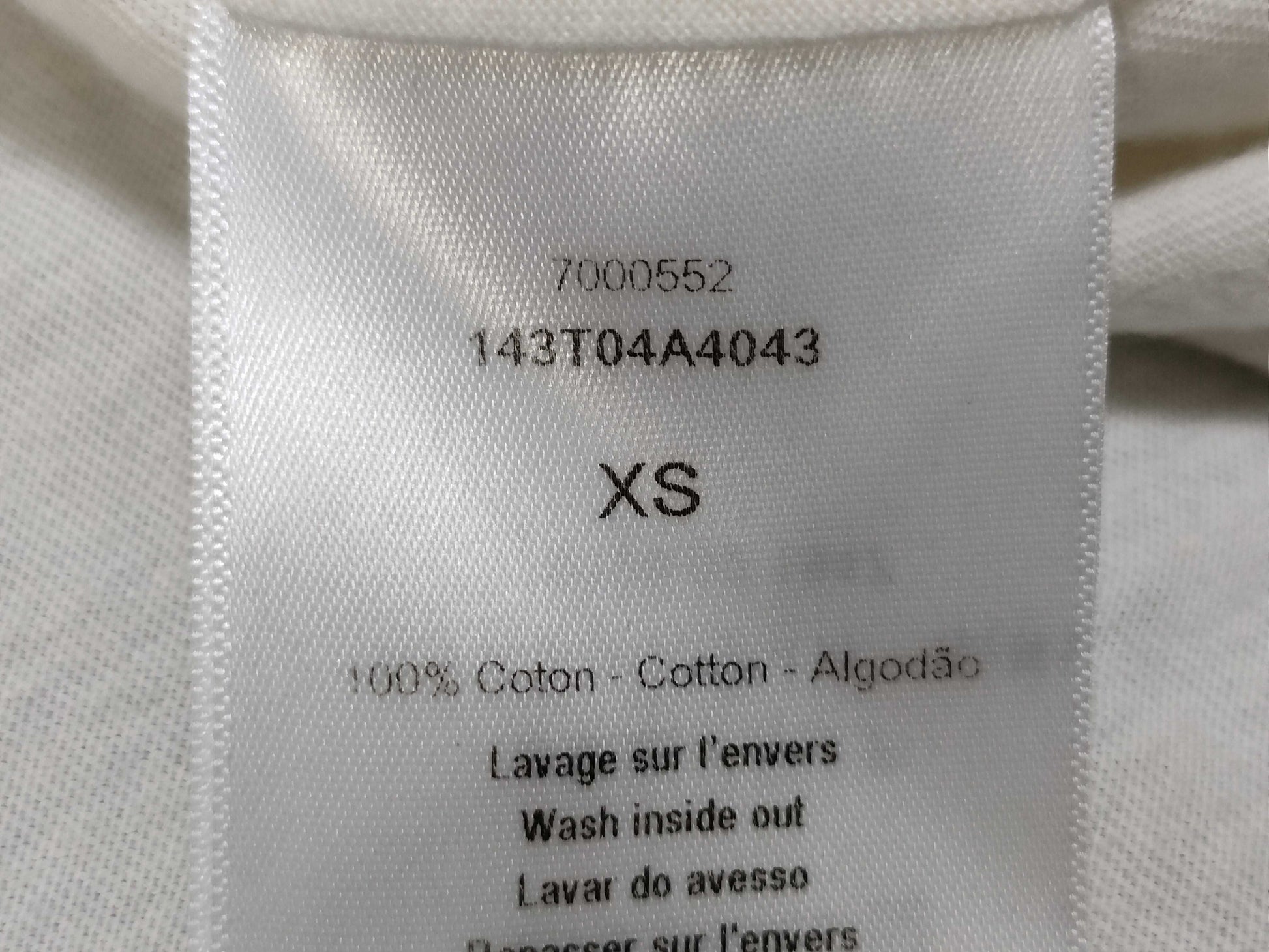 Dior Logo Cut and Sew XS Women's T-Shirt