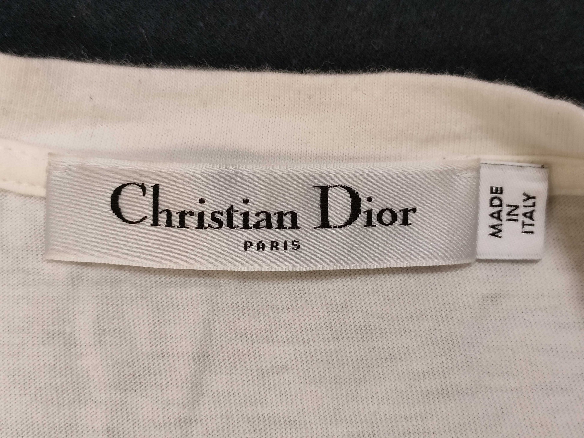 Dior Logo Cut and Sew XS Women's T-Shirt
