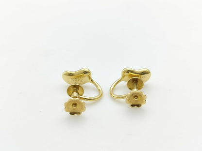 Tiffany & Co. Beans Yellow Gold 750 4.2g Earrings 