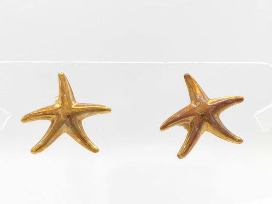 Tiffany & Co. Starfish YG 750/18K 4.4g Earrings 