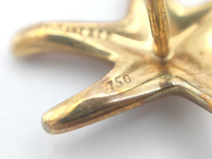 Tiffany & Co. Starfish YG 750/18K 4.4g Earrings 