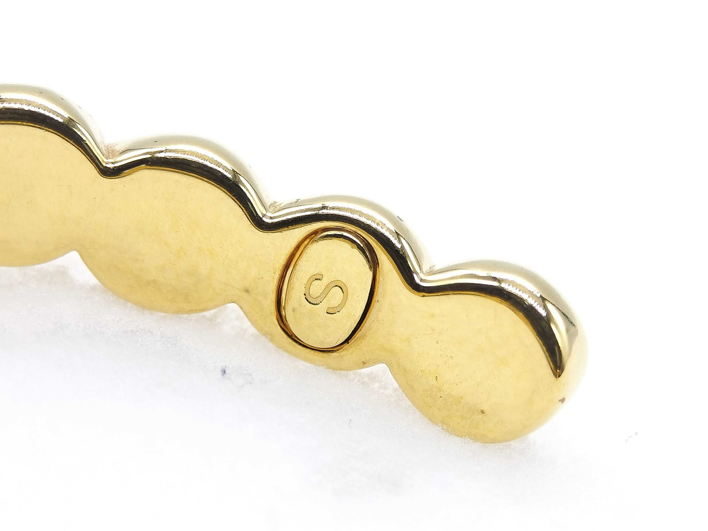 CHANEL Coco Mark Rhinestone Bracelet Gold Bracelet/Bangle