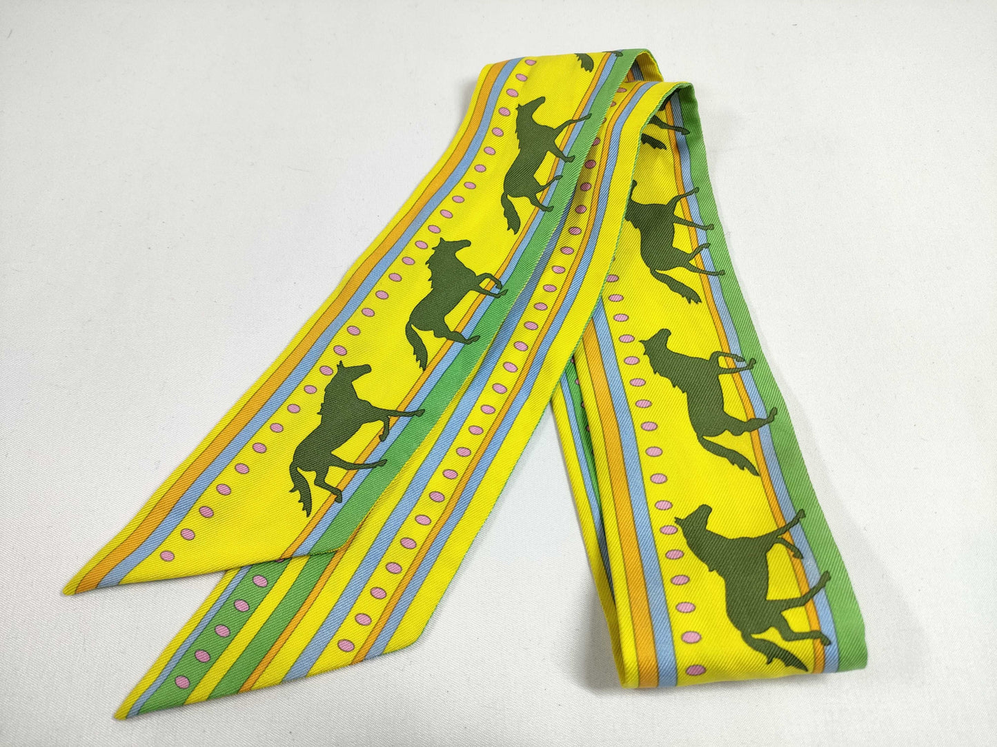 HERMES Twilly Silk Scarf