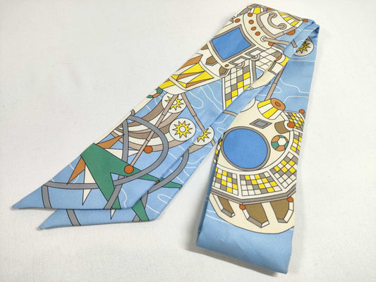 HERMES Twilly Silk Scarf Scarves and Other Accessories