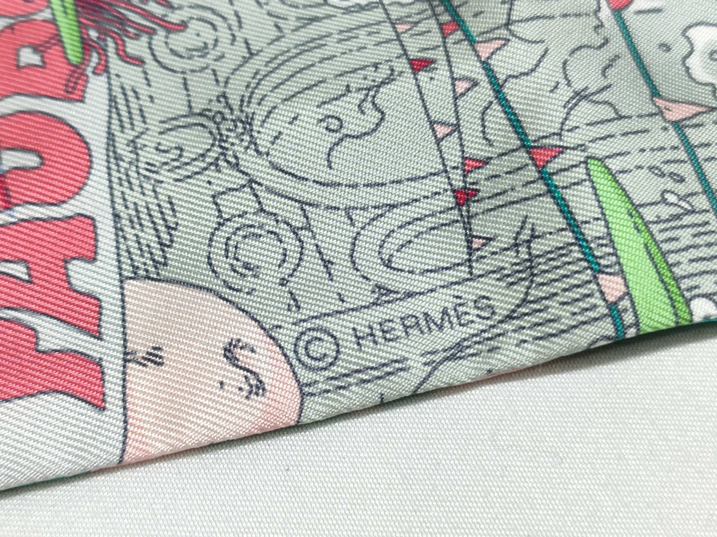 HERMES Twilly Silk Scarf Scarves and Other Accessories