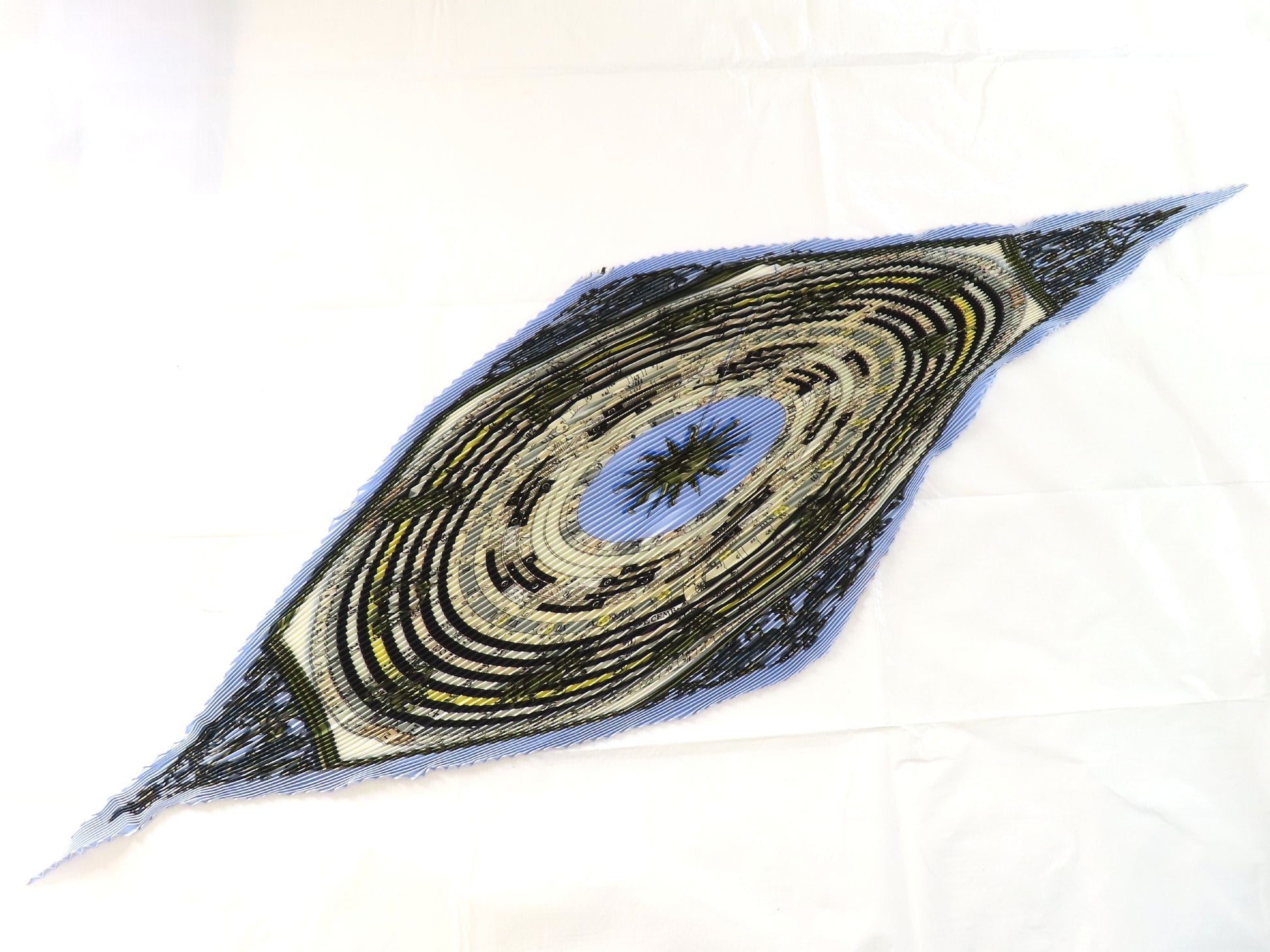 HERMES Carre Hermes Pleated Carre Scarf