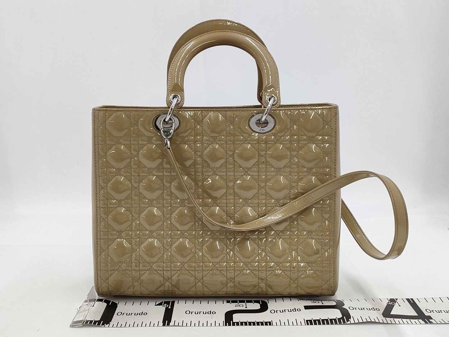 Dior Lady Dior Enamel Bag