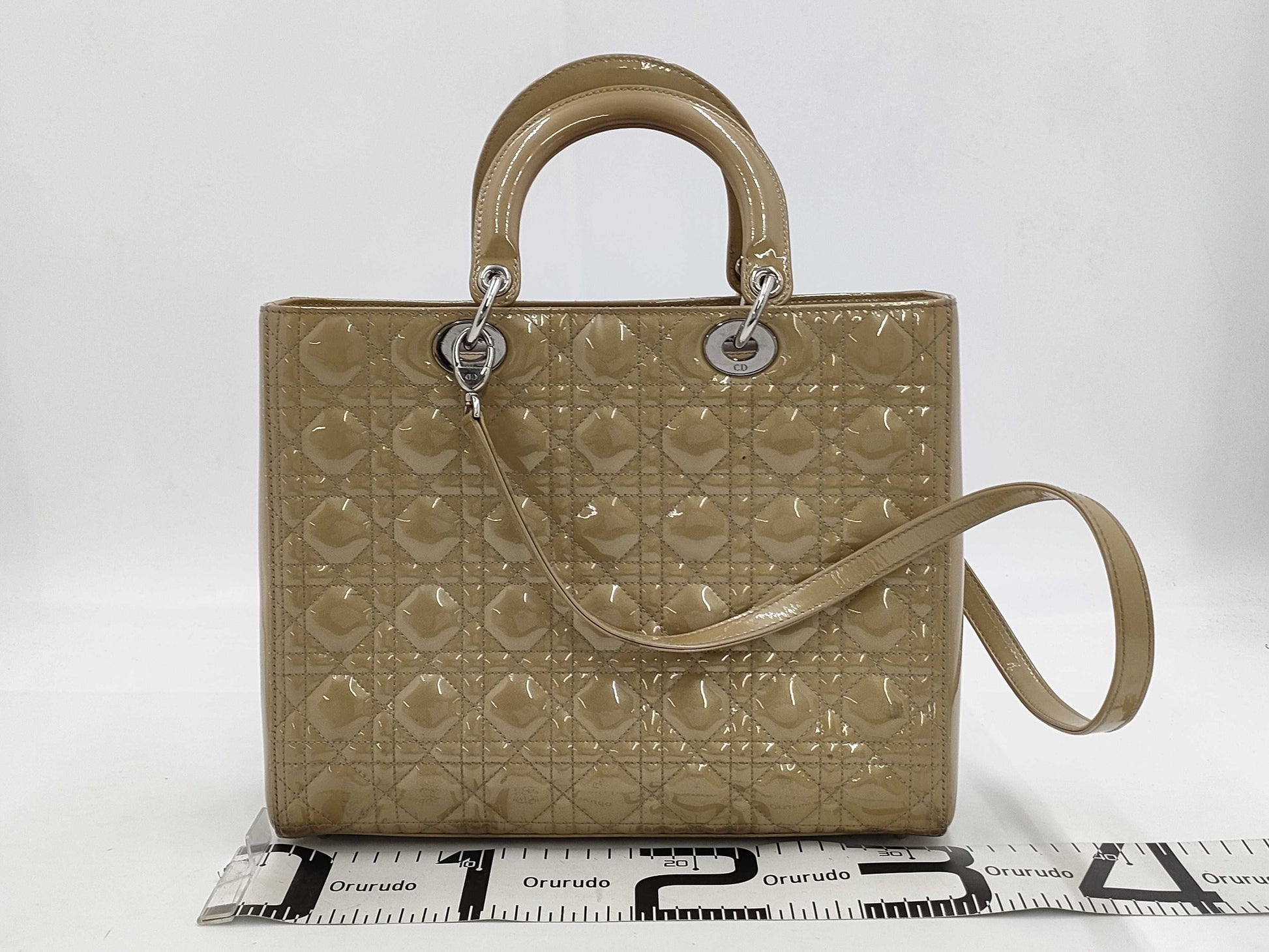 Dior Lady Dior Enamel Bag