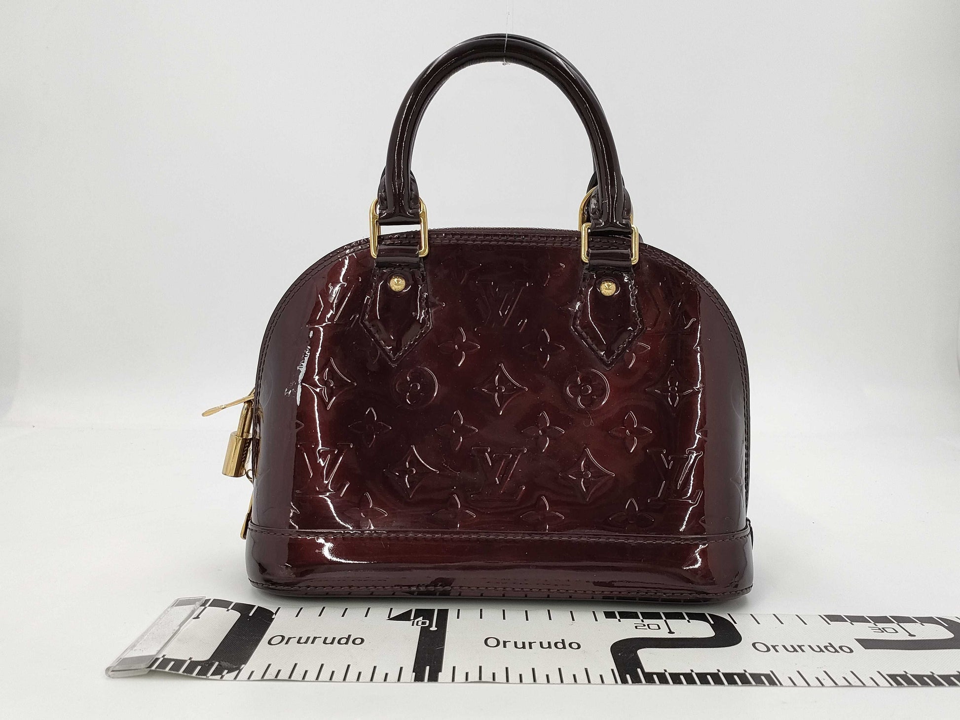 LOUIS VUITTON Louis Vuitton Enamel Alma BB Shoulder Bag Handbag