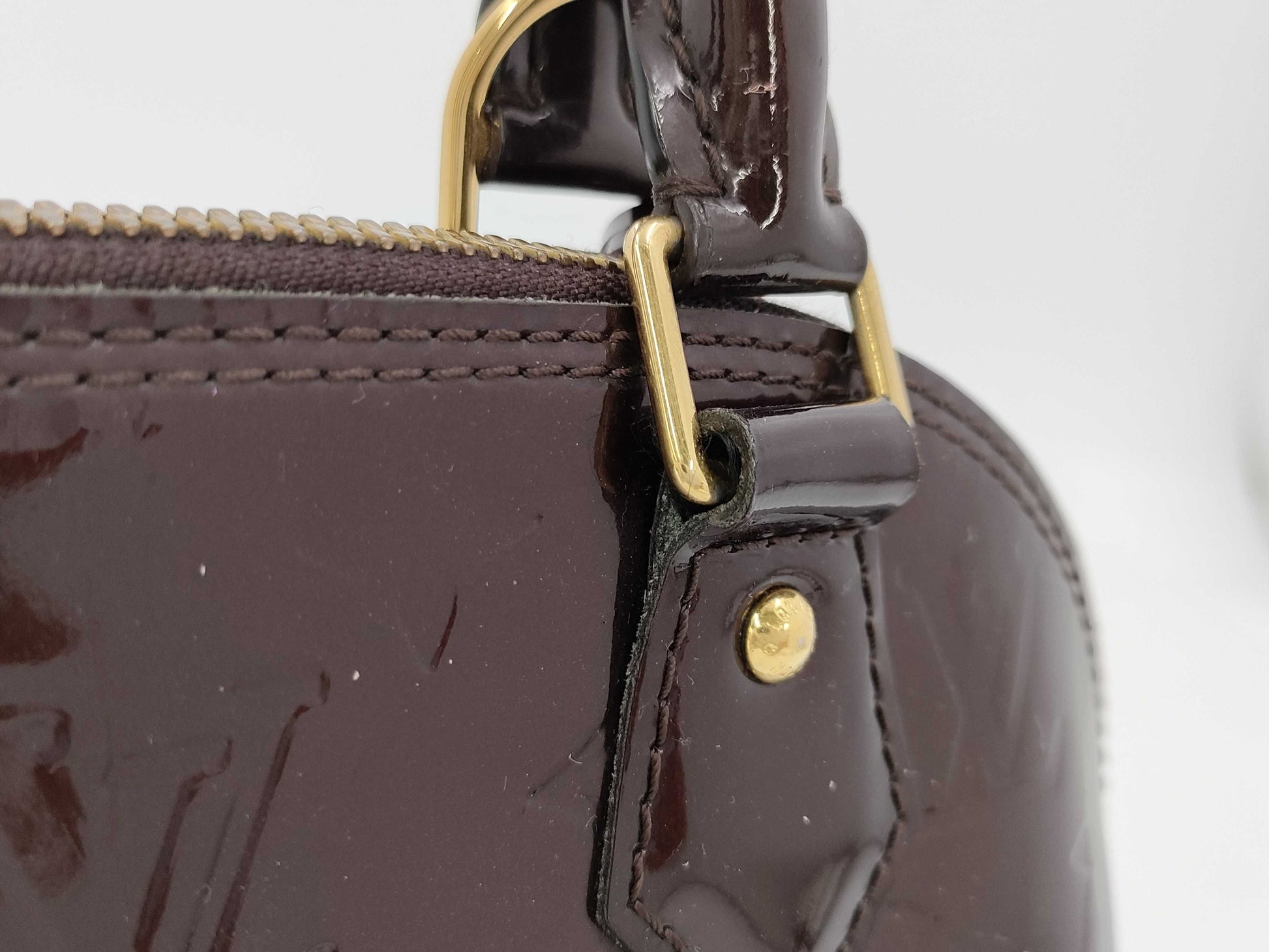 LOUIS VUITTON Louis Vuitton Enamel Alma BB Shoulder Bag Handbag