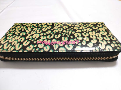 LOUIS VUITTON Monogram Vernis Leopard Print Zippy Wallet M91475 Wallet