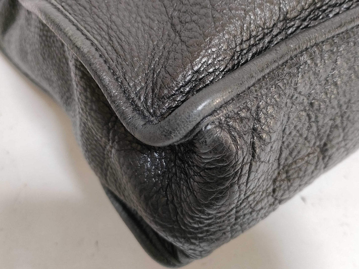 PRADA Vitello Dino Tote Bag, Black