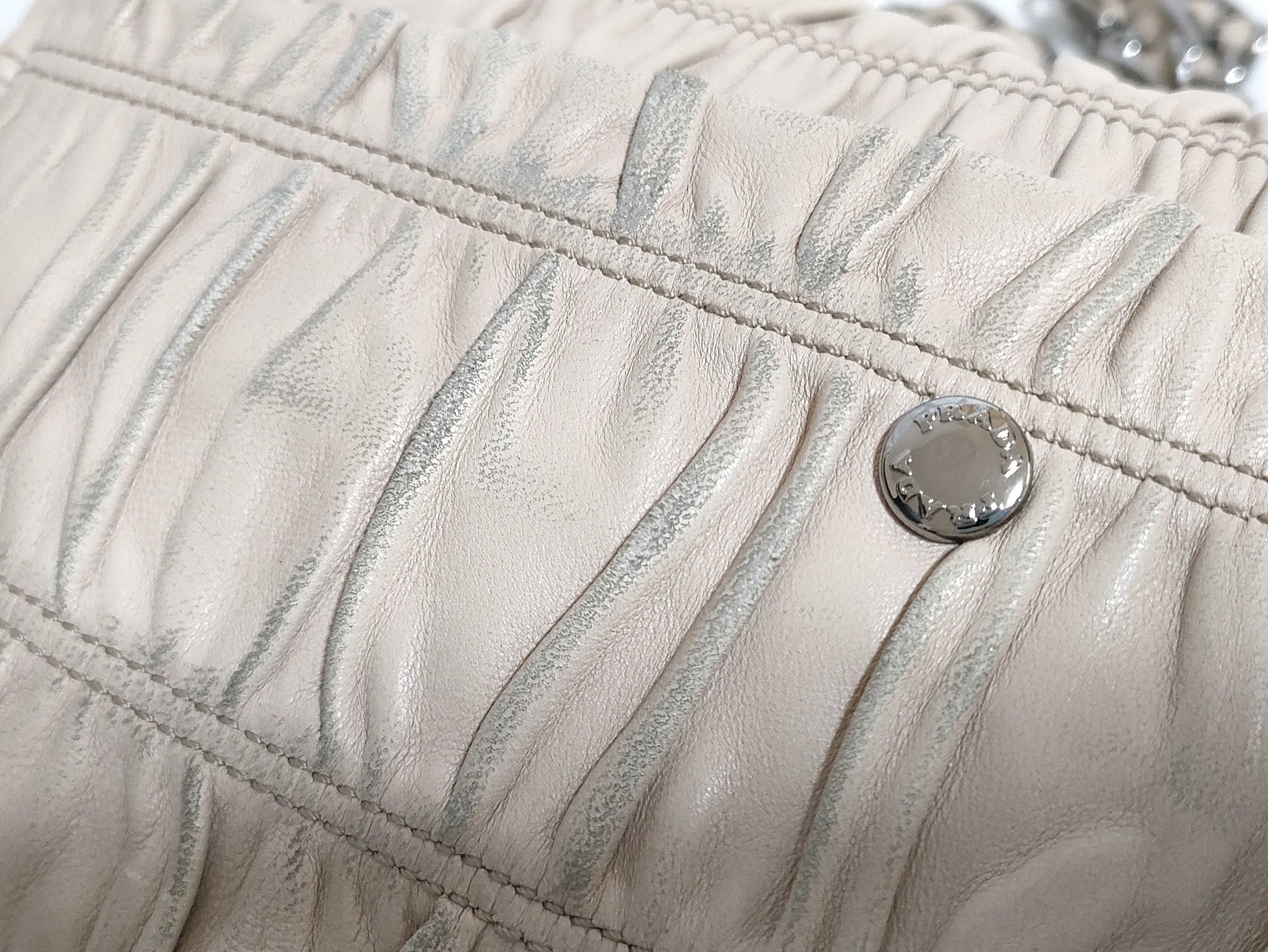 PRADA Gathered Chain Shoulder Bag Shoulder Bag