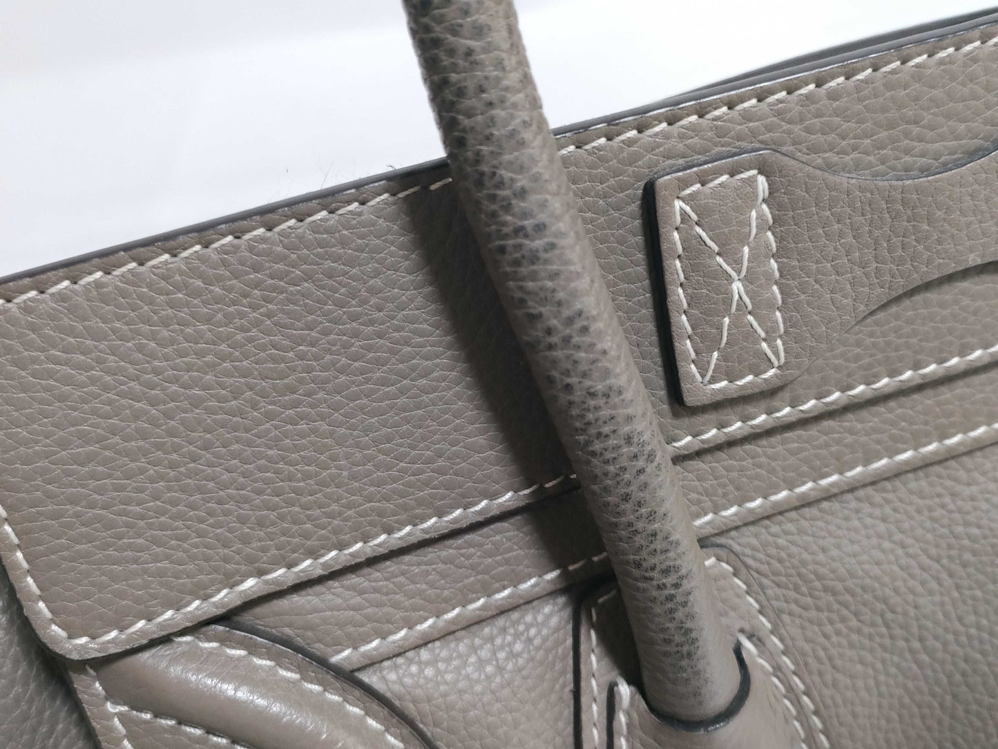 CELINE Luggage Micro Shopper Handbag