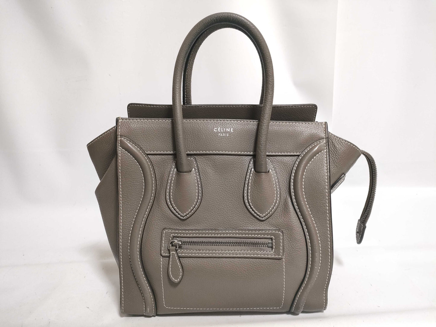 CELINE Luggage Micro Shopper Handbag