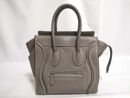 CELINE Luggage Micro Shopper Handbag