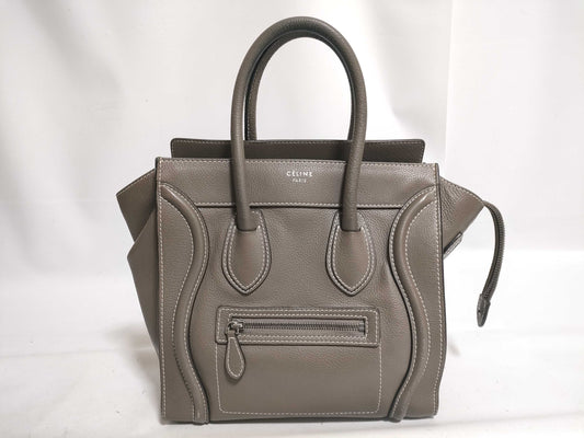 CELINE Luggage Micro Shopper Handbag