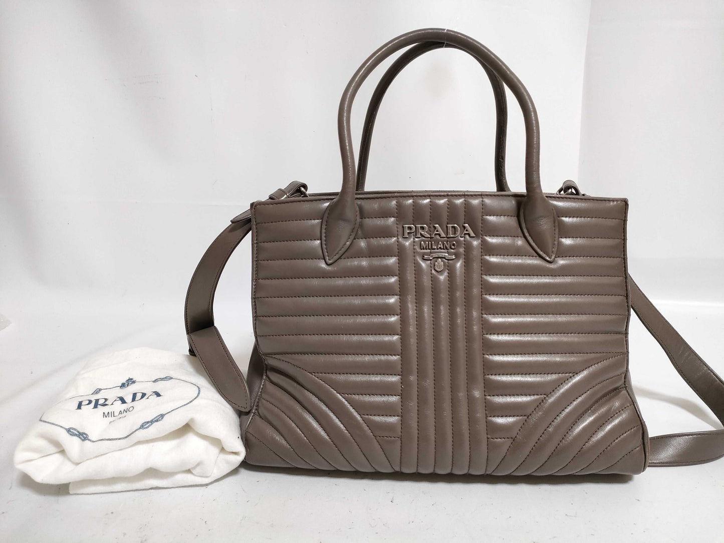 PRADA Prada Diagram 2-way Shoulder Bag/Handbag