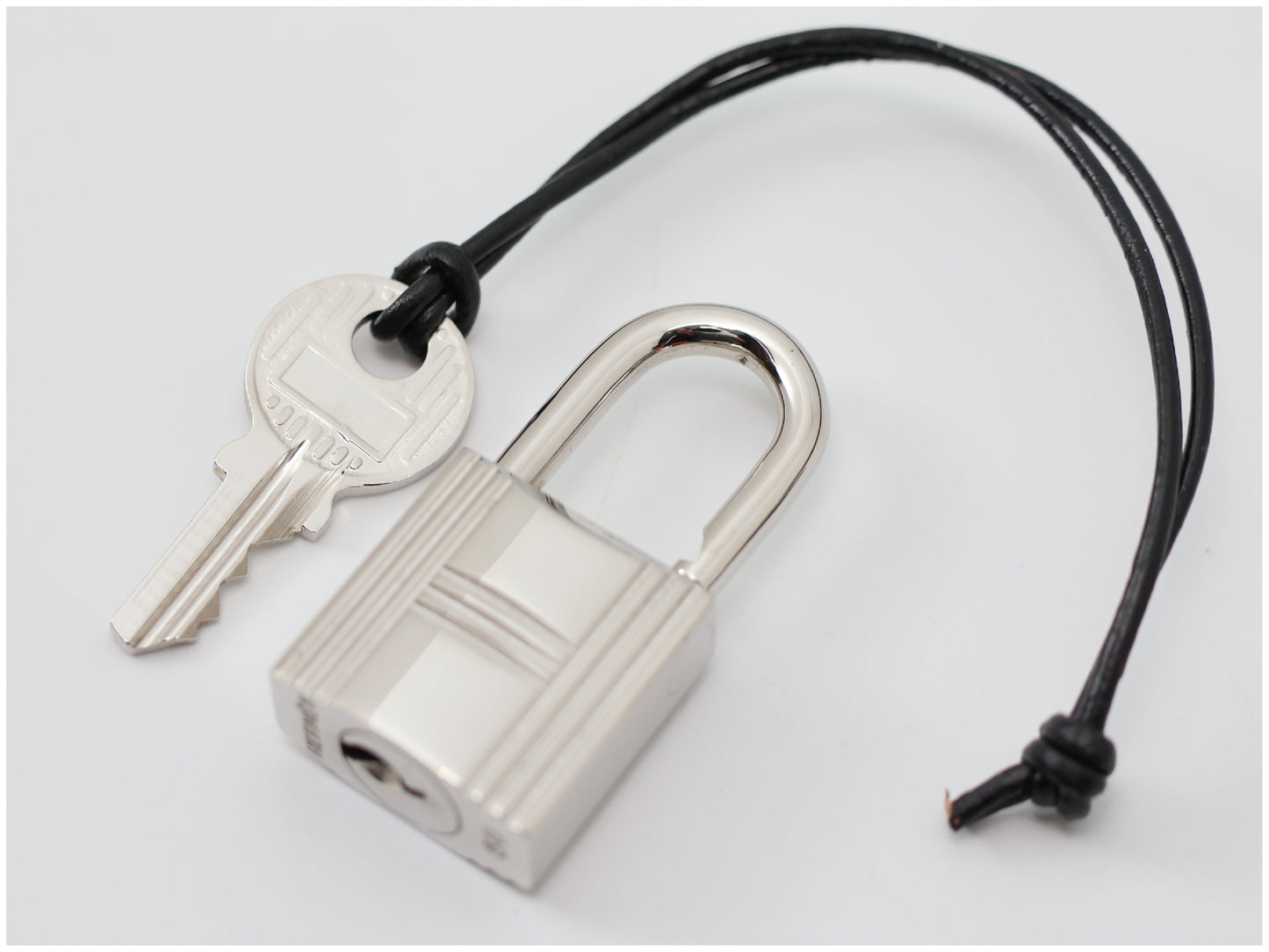 HERMES HERMES Cadena & Key Set No. 50 Silver Charm with Cord