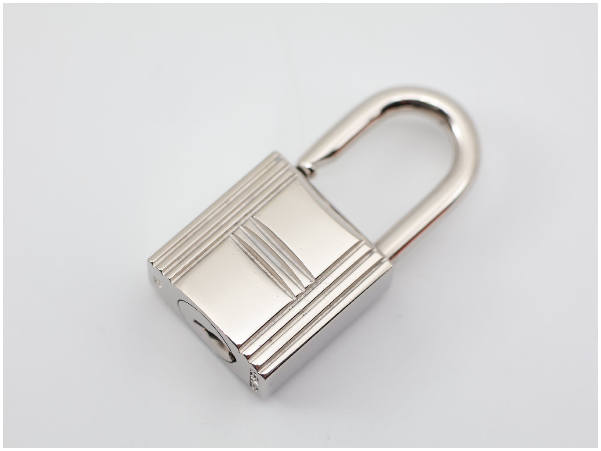 HERMES HERMES Cadena & Key Set 110 Silver Charm with Cord