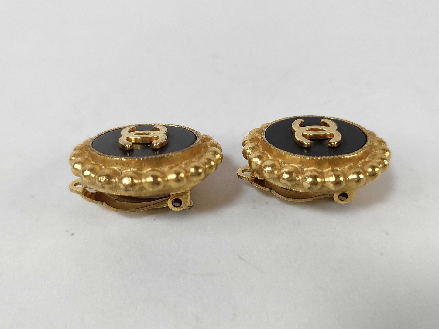 CHANEL Coco Mark Chanel Earrings, Black, 94 Pieces, with Box