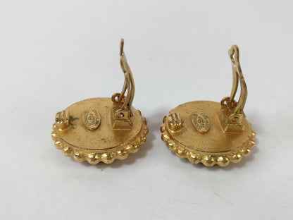 CHANEL Coco Mark Chanel Earrings, Black, 94 Pieces, with Box