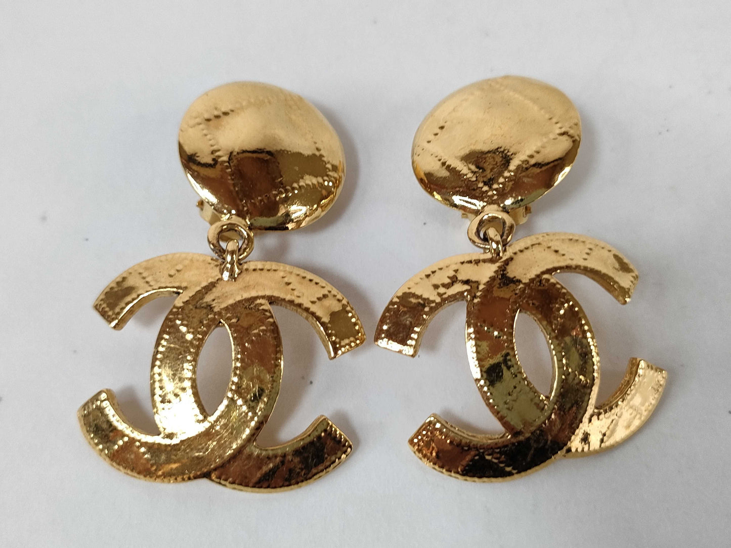 CHANEL Chanel Swing Earrings Gold 94P Earrings