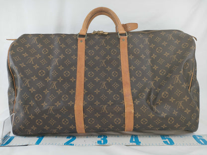 LOUIS VUITTON Monogram Keepall 60 M41422 MI8901 Brown Boston Bag