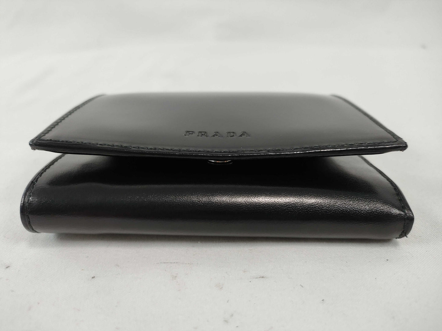 PRADA Prada Tri-fold Wallet Leather with Box