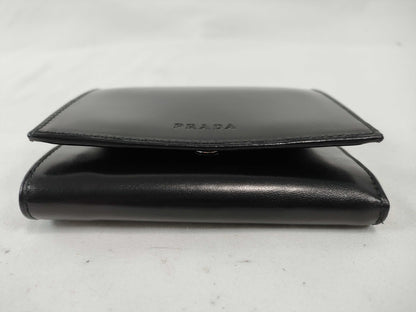 PRADA Prada Tri-fold Wallet Leather with Box