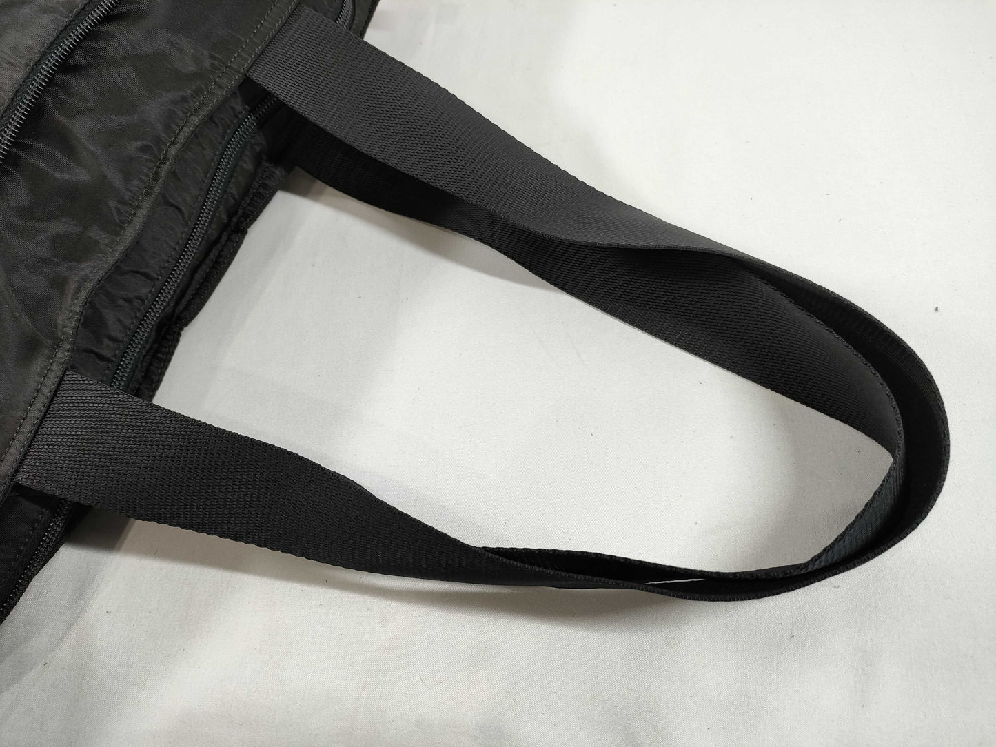 PRADA Prada Tote Bag, Black Nylon with Silver Hardware