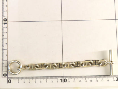 HERMES Chaine d'Ancre TGM Margiela-era Stamped 9-Link SV925 Bracelet 87.1g