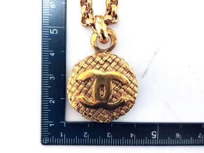 CHANEL Coco Mark Mesh Necklace 29 Necklace