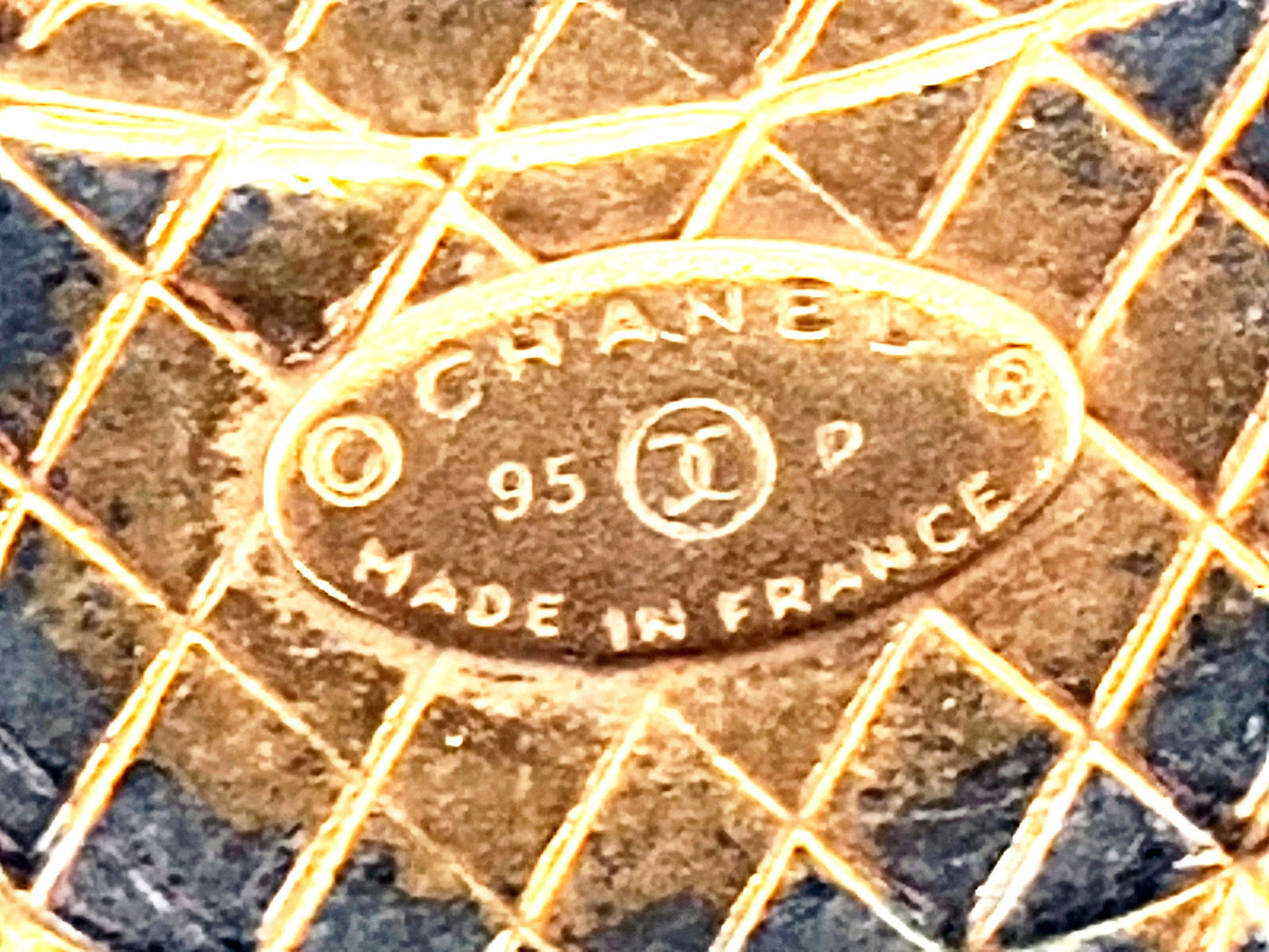 CHANEL Coco Mark Matelasse Bag Necklace Necklace