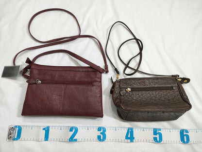 Ostrich shoulder bag x 4 pieces