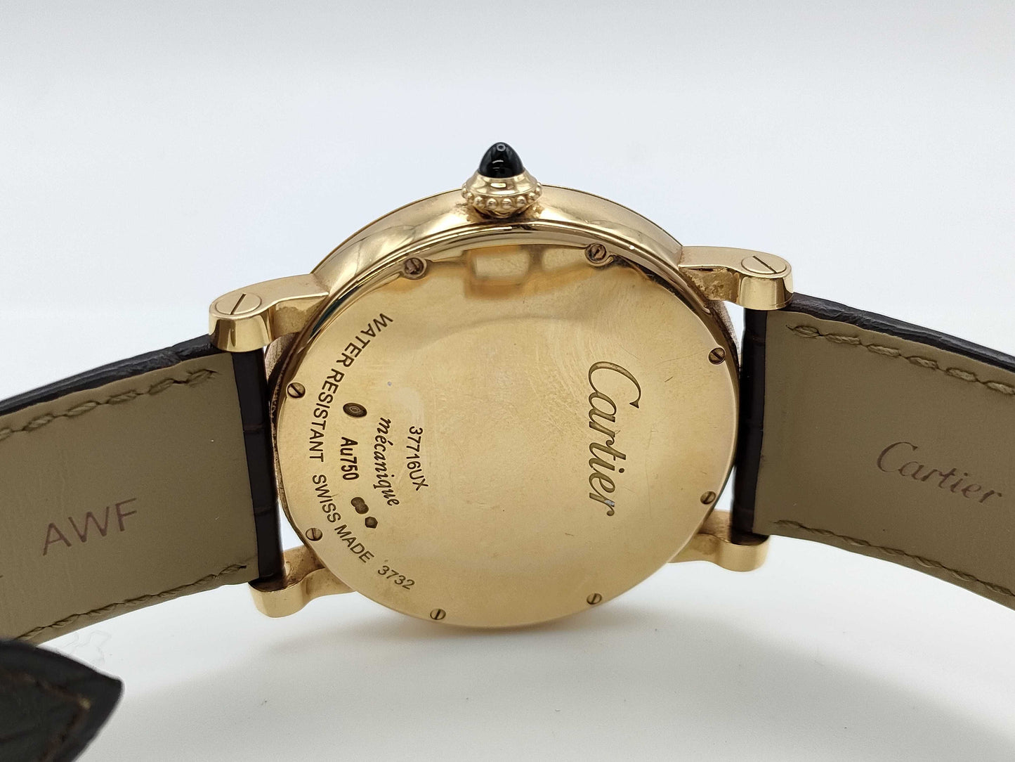 Cartier Rotonde W1556252 373237716UX Manual Winding 18K Gold Men's Watch