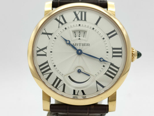 Cartier Rotonde W1556252 373237716UX Manual Winding 18K Gold Men's Watch