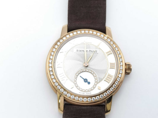 AUDEMARS PIGUET 77228OR.ZZ.A082MR.01 G72813 Manual Winding 18K Gold with Partial Shell Dial Women's Watch