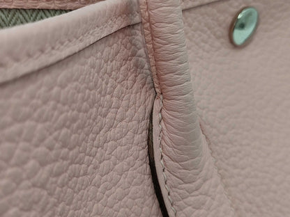 HERMES Garden Party 30 TPM T Stamp Pink Handbag