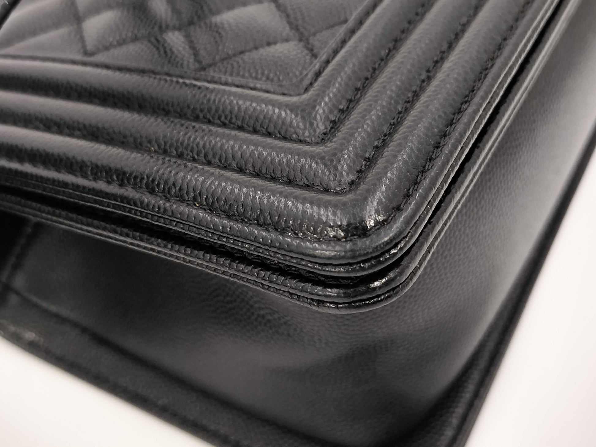 CHANEL Boy Chanel Caviar Shoulder Bag