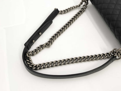 CHANEL Boy Chanel Caviar Shoulder Bag