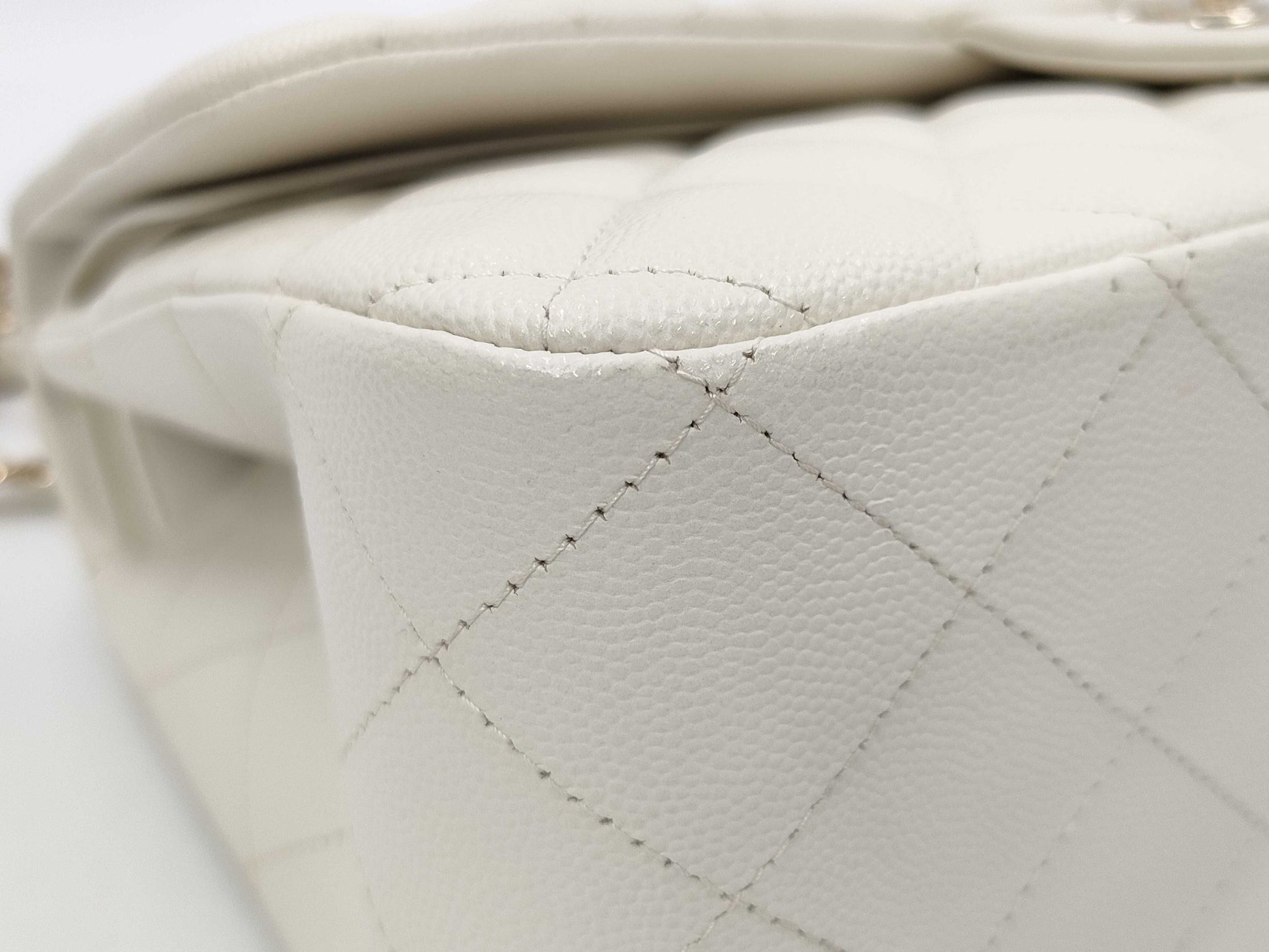 CHANEL Deca Matelasse 30 Large Caviar Skin Double Flap Microchip Shoulder Bag