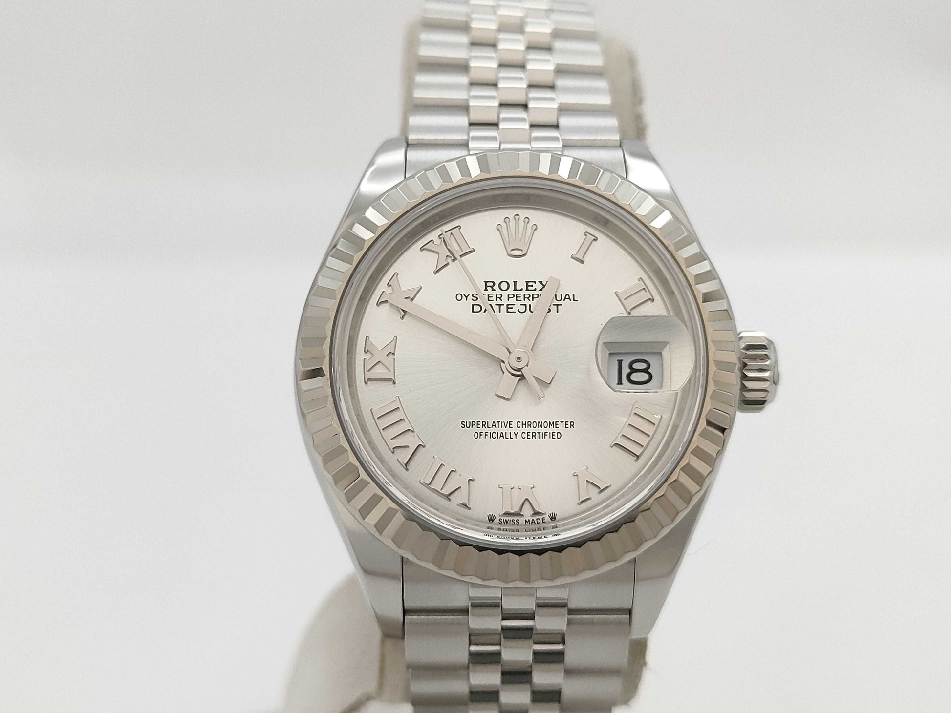 ROLEX 279174 1V2X9162 Silver Roman Women's Watch