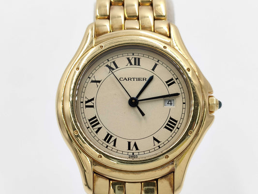 Cartier Panthere Cougar 887904 002371 Quartz K18 Boys' Watch