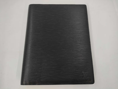 LOUIS VUITTON Louis Vuitton Epi Agenda Black MI0960 Notebook Cover