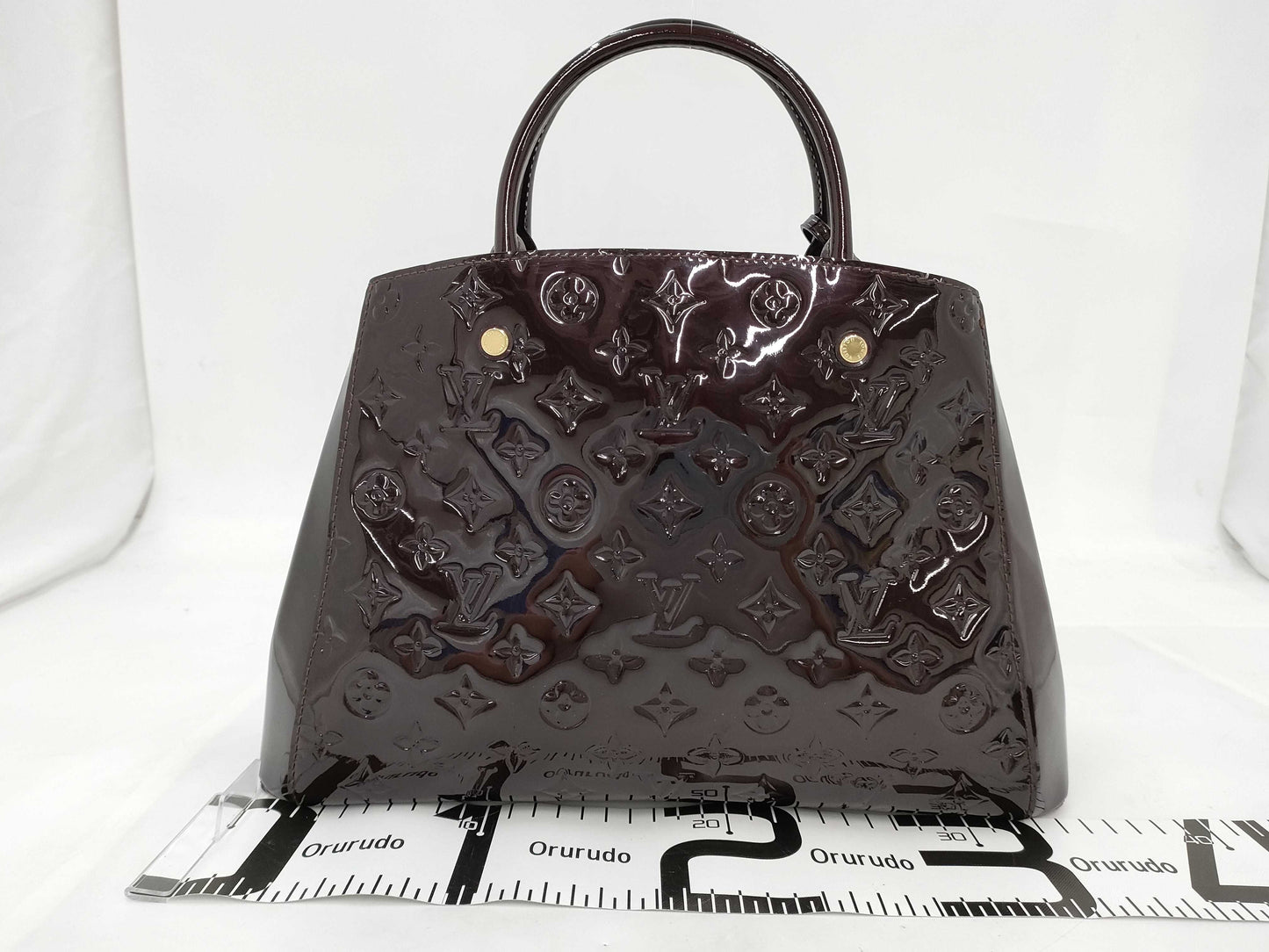 LOUIS VUITTON Louis Vuitton Verni Montaigne MM Handbag