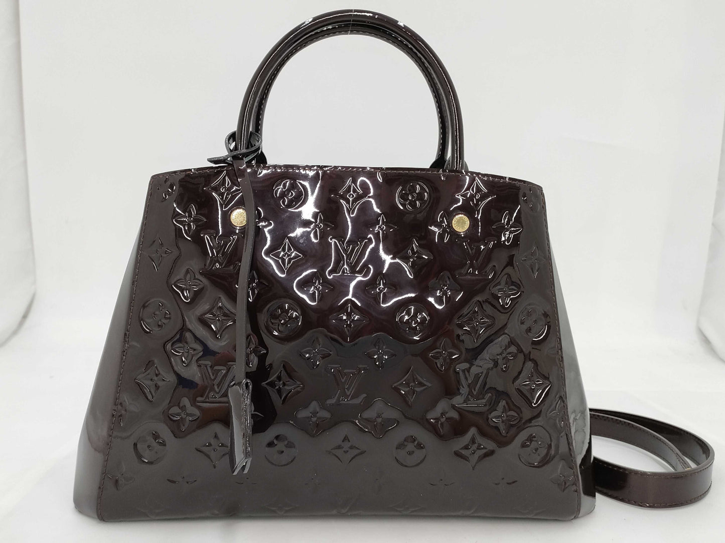 LOUIS VUITTON Louis Vuitton Verni Montaigne MM Handbag